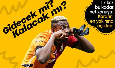 Galatasaray'ın yıldızı Osimhen gidecek mi, kalacak mı? En yakınına açıkladı