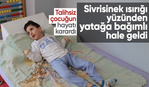 Afyonkarahisar'da talihsiz çocuğun hayatı karardı! Sivrisinek ısırığı yüzünden yatağa bağımlı hale geldi