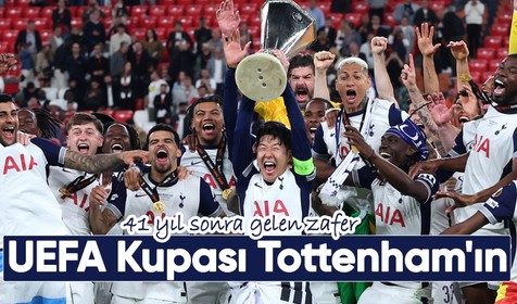 UEFA Avrupa Ligi'nde zafer Tottenham'ın! Tottenham- Manchester United: 1-0