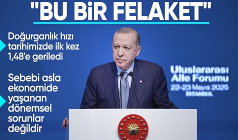 Cumhurbaşkanı Erdoğan nüfus oranlarına dikkat çekip uyardı: Bu bir felaket, ekonomiyle ilgisi yok