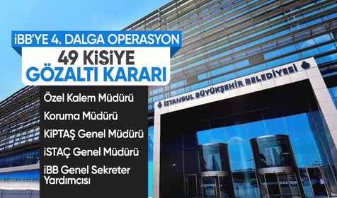 İBB'ye dördüncü dalga yolsuzluk operasyonu: KİPTAŞ ve İSTAÇ genel müdürleri de dahil 49 gözaltı kararı
