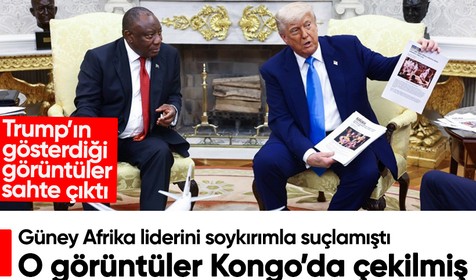 Trump'ın Güney Afrika liderini soykırımla suçlayıp gösterdiği görsellerin Kongo’da çekildiği ortaya çıktı