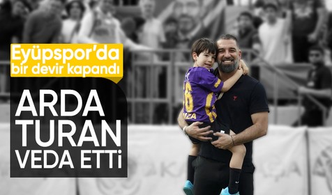 Arda Turan, Eyüpspor'a veda etti: "Bugün benim Eyüpspor'daki son maçımdı"