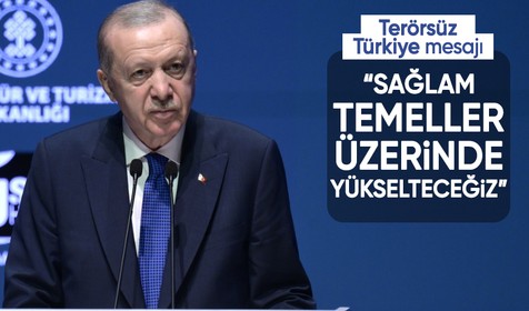 Cumhurbaşkanı Erdoğan: "En büyük eserimiz terörsüz Türkiye'yi sağlam temeller üzerinde yükselteceğiz"