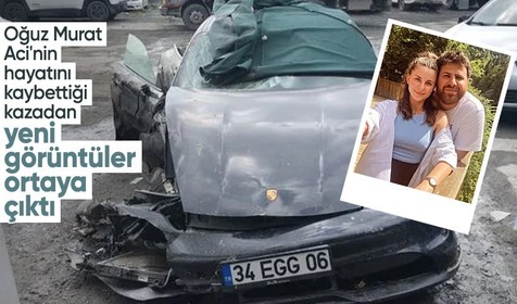 Oğuz Murat Aci'nin hayatını kaybettiği kazanın yeni görüntüleri ortaya çıktı