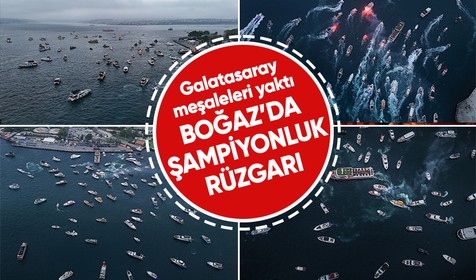 Galatasaray takımı tekne turunun ardından taraftarlarıyla buluştu