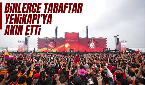 Galatasaray taraftarı Yenikapı'da