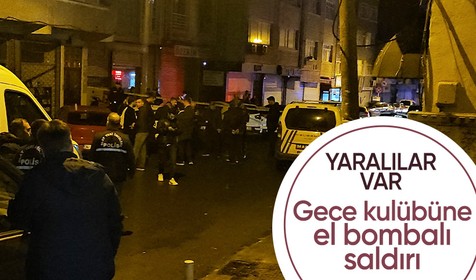 Kağıthane’de eğlence mekanına el bombalı saldırı: 7 yaralı