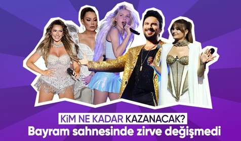 Ünlülerin bayramda alacakları sahne ücretleri belli oldu! Listenin zirvesi değişmedi