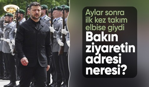Zelenski aylar sonra Almanya ziyaretinde takım giydi