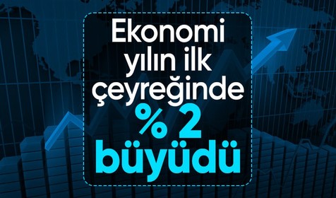 Türkiye ekonomisi yılın ilk çeyreğinde yüzde 2 büyüdü