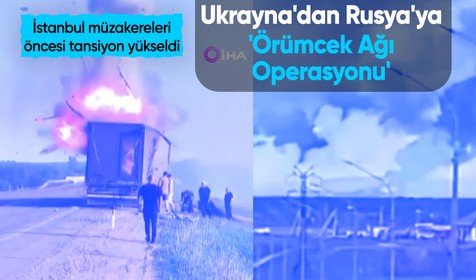 Ukrayna'dan Rus hava üslerine saldırı: Dronları gören Ruslar taşla müdahale etti