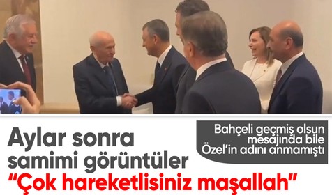 Devlet Bahçeli ve Özgür Özel'den aylar sonra samimi görüntüler
