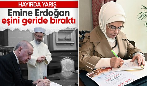 Emine Erdoğan'dan Kızılay'a kurban bağışı! Cumhurbaşkanı Erdoğan'ı geçti