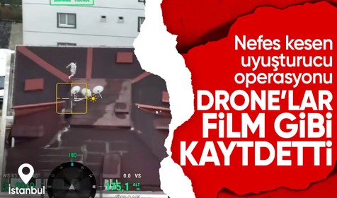 Sultanbeyli’de çatıda nefes kesen operasyon: Uyuşturucuyu camdan atıp kaçtılar