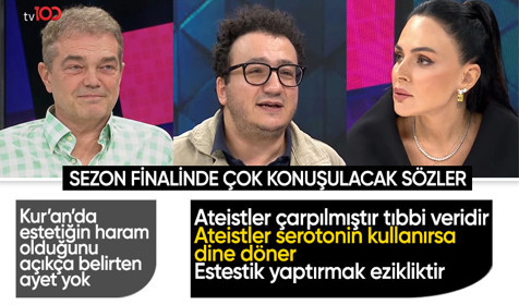 Oytun Erbaş: Ateistler serotonin kullanırsa dine döner! Caner Taslaman: Kur'an'da estetiğin haram olduğuyla ilgili ayet yok