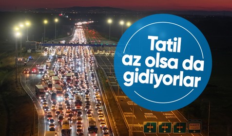 Yollarda bayram tatili yoğunluğu başladı