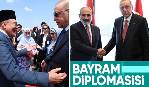 Cumhurbaşkanı Erdoğan'ın bayram diplomasisi | Ermenistan, Malezya, Endonezya liderleriyle görüştü