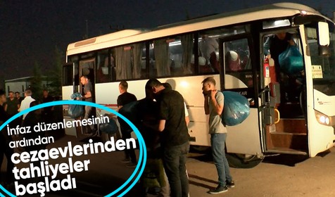 İnfaz düzenlemesinin ardından cezaevlerinde tahliyeler başladı