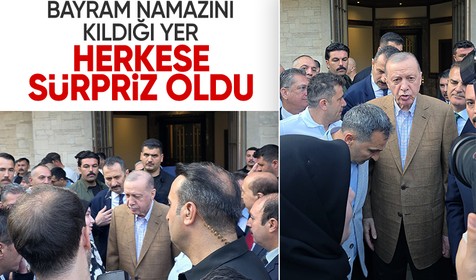 Cumhurbaşkanı Erdoğan bayram namazını Marmaris'te kıldı