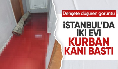 Gaziosmanpaşa'da kanalizasyondan gelen kurban kanı 2 daireyi bastı