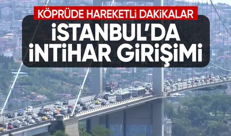 15 Temmuz Şehitler Köprüsü’nde intihar girişimi: Taksi şoförüne silah gösterip köprüye sürdü