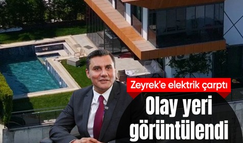 Ferdi Zeyrek'in elektrik akımına kapıldığı ev drone ile görüntülendi