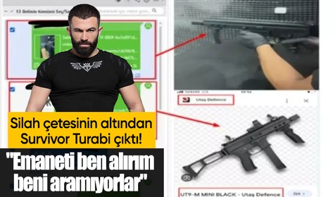Silah çetesinin altından Survivor Turabi çıktı! Skandal mesajlar: Emaneti ben alırım, beni aramıyorlar