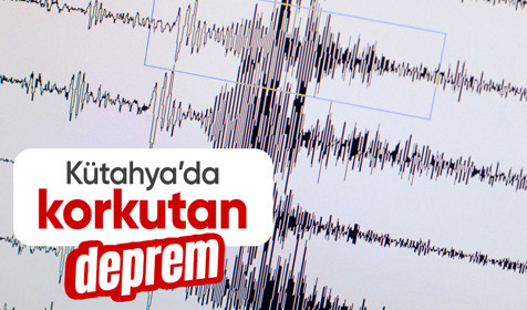 Kütahya'da 4,5 büyüklüğünde deprem