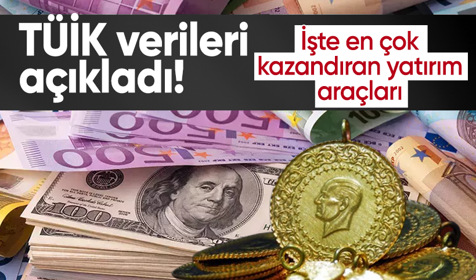 TÜİK verileri açıkladı! İşte en çok kazandıran yatırım araçları: Altın tahtını kimseye bırakmadı