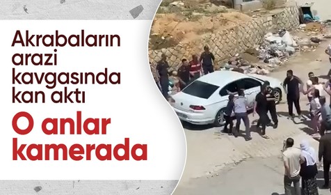 1 kişinin öldüğü akraba ailelerin silahlı 'arazi' kavgası kamerada