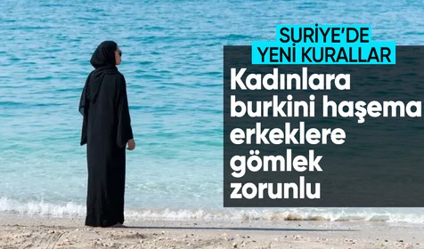 Suriye'de kadınlar için halka açık plajlarda haşema giymek zorunlu oldu
