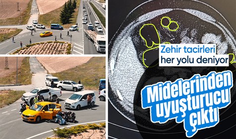 Kayseri'de uyuşturucu operasyonu: Midelerinden kapsül uyuşturucu çıktı