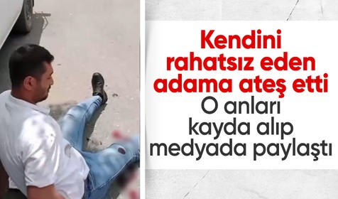 Malatya’da dehşet anları: Kendini rahatsız eden adamı vurup kayda aldı!