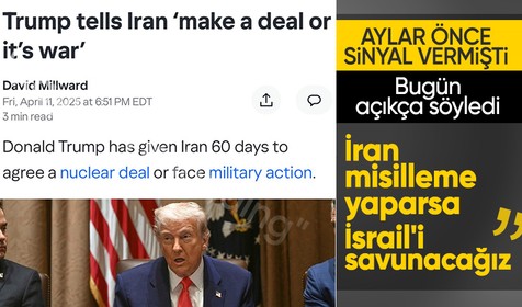 ABD Başkanı Trump: İran misilleme yaparsa İsrail'i savunacağız
