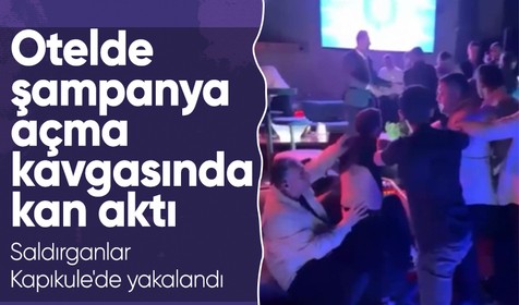 Beşiktaş'ta otelde şampanya kavgası: 2 kişi vuruldu, saldırganlar Kapıkule'de yakalandı