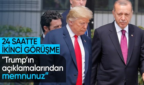 Cumhurbaşkanı Erdoğan, Trump ile görüştü