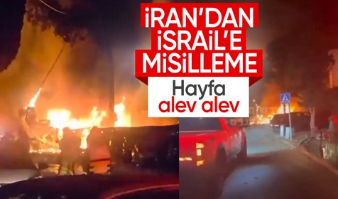 İran İsrail'in Hayfa kentini füzeyle vurdu