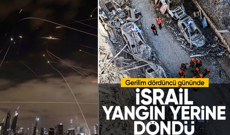 Gerilim dördüncü gününde: İran gece boyunca İsrail'i yangın yerine çevirdi