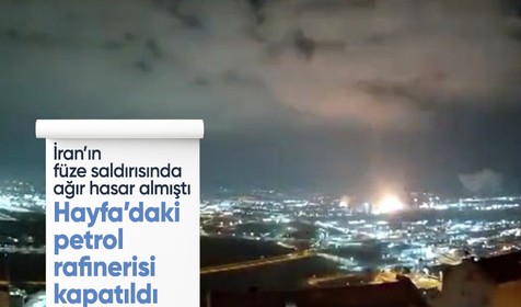 İran saldırısında hasar alan Hayfa’daki petrol rafinerisi kapatıldı