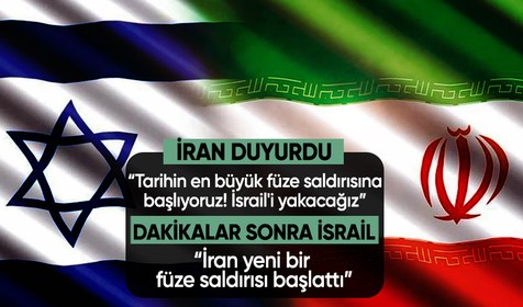 İran duyurdu: Tarihin en büyük füze saldırısına başlıyoruz! İsrail'i yakacağız