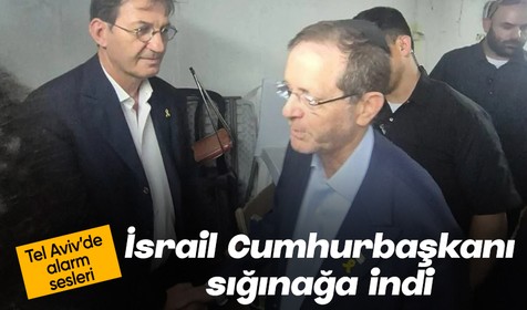 İsrail Cumhurbaşkanı Isaac Herzog'un sığınaktaki görüntüsü yayınlandı