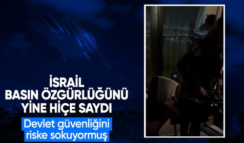 İsrail polisi Hayfa'da TRT'nin de aralarında bulunduğu televizyon ekiplerine baskın düzenledi