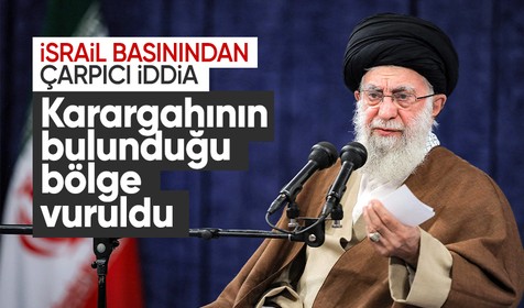 İsrail'den flaş saldırı: Hamaney'in karargahının bulunduğu bölge vuruldu