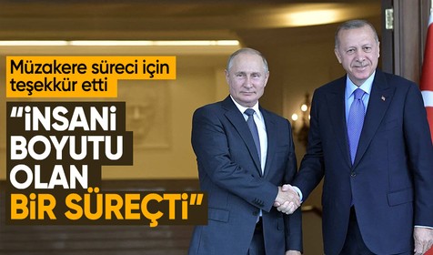 Putin’den Erdoğan’a İstanbul müzakereleri için teşekkür: Çözüm süreci için çaba sarf ediyorlar