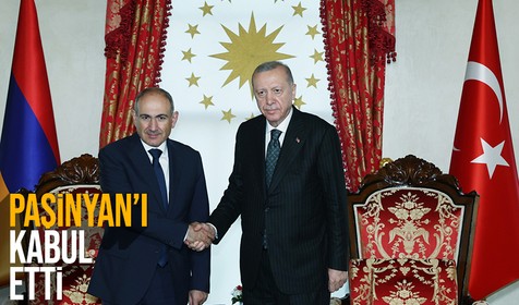 Cumhurbaşkanı Erdoğan, Ermenistan Başbakanı Paşinyan'ı kabul etti