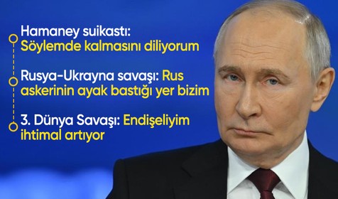 İsrail'in Hamaney suikastı iddiası! Putin: Söylemde kalmasını diliyorum