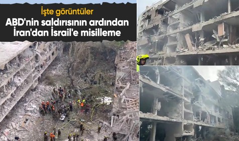 İran'dan İsrail'e misilleme! Füze yağdırdı