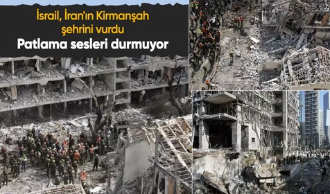 İsrail, İran'ın Kirmanşah şehrini vurdu: Patlama sesleri durmuyor