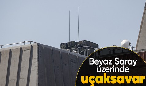 Beyaz Saray üzerindeki uçaksavar füze rampası dikkat çekti